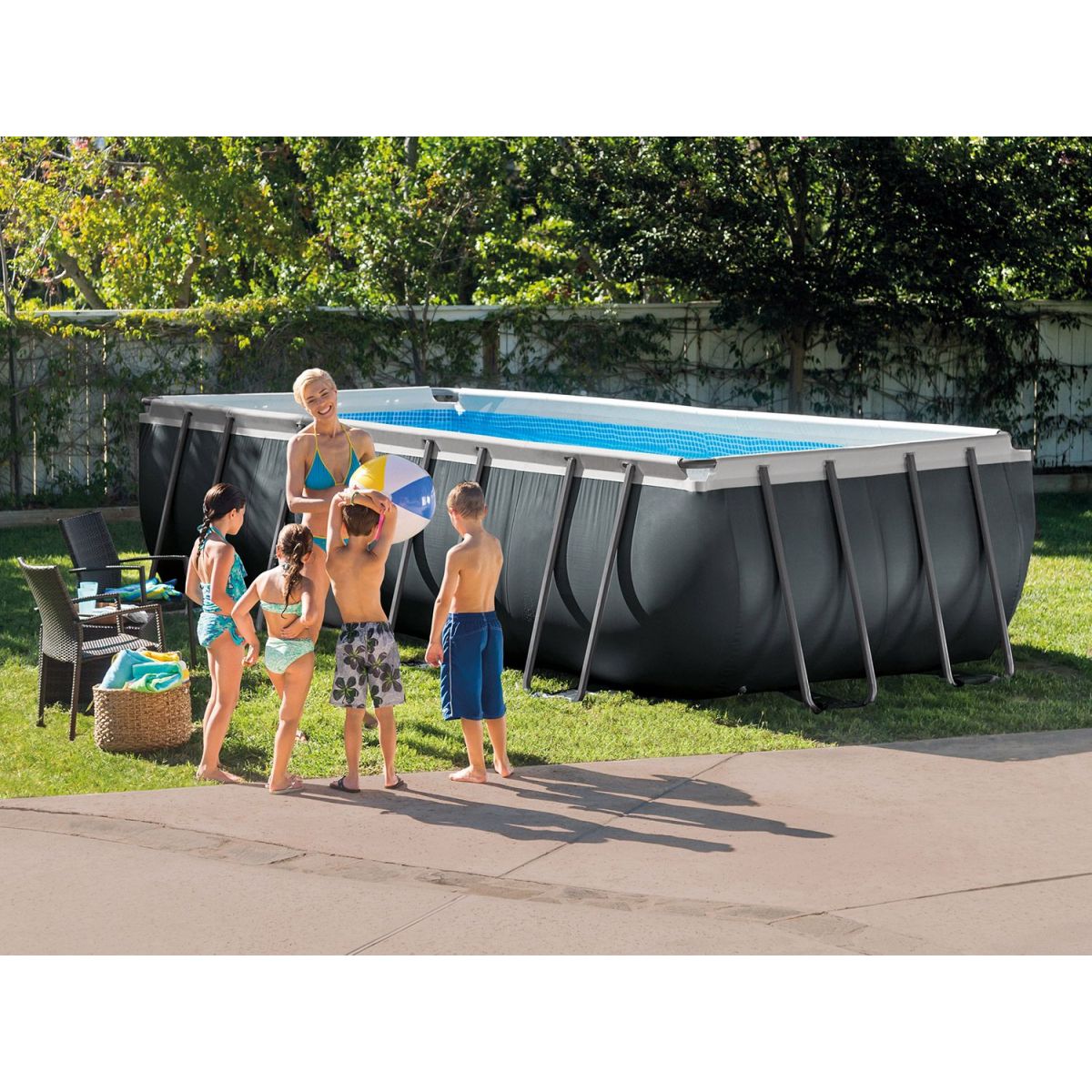 Чашковый пакет 9,75×4,88×1,32 м для бассейна Rectangular Ultra Frame, армированный, INTEX 12447A Чашковый пакет 9,75×4,88×1,32 м для бассейна Rectangular Ultra Frame, армированный, INTEX 12447A