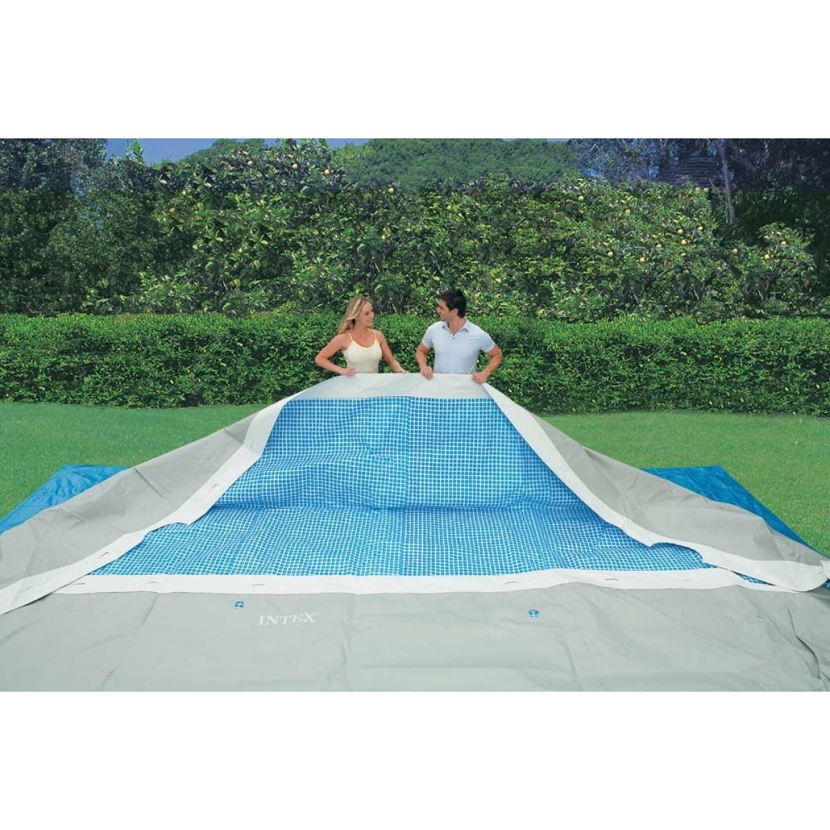 Чашковый пакет 9,75×4,88×1,32 м для бассейна Rectangular Ultra Frame, армированный, INTEX 12447A Чашковый пакет 9,75×4,88×1,32 м для бассейна Rectangular Ultra Frame, армированный, INTEX 12447A
